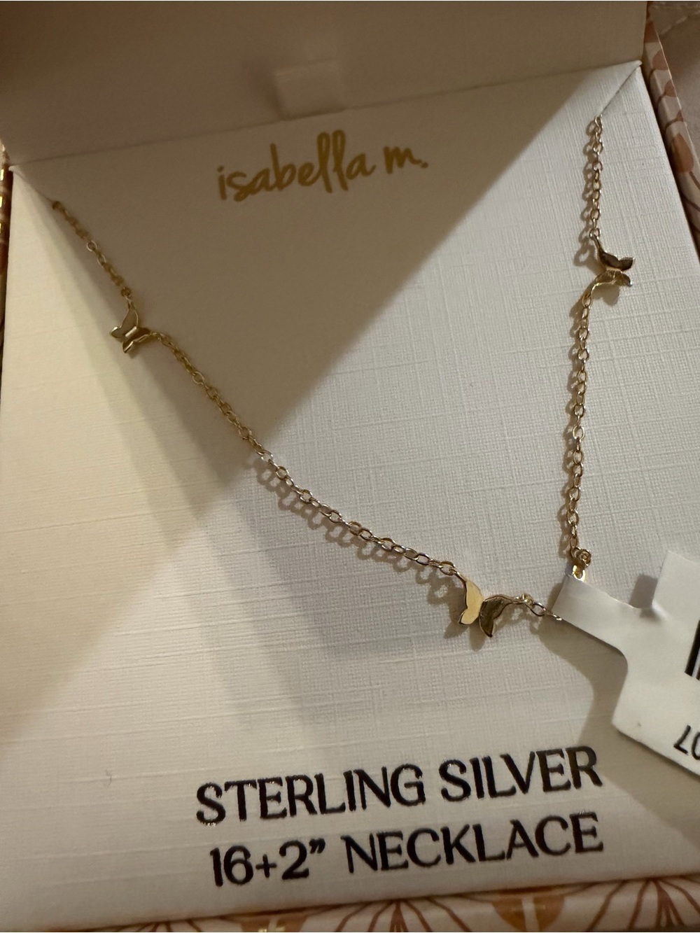 Isabella M. Gold Butterfly Dainty Chain Necklace